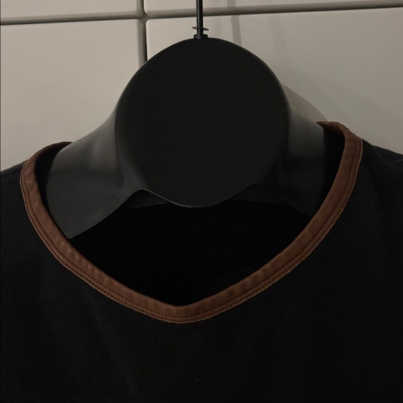 Sandro crewneck panel edge top Sz M - Picture 4 of 11